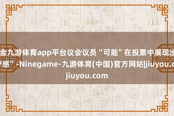 现金九游体育app平台议会议员“可能”在投票中展现出“职守感”-Ninegame-九游体育(中国)官方网站|jiuyou.com